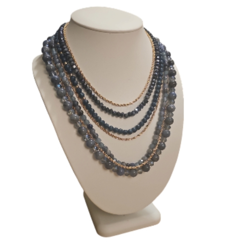 Vintage Elegant Multi Strand Statement Necklace. - image 6
